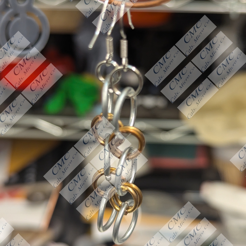 Chainmail earrings - Picture 2 of 3